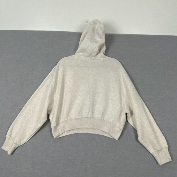 J.O & Co. Hooded Sweatshirt Cropped Sz Large Batwing Sleeves - Picture 3 of 9